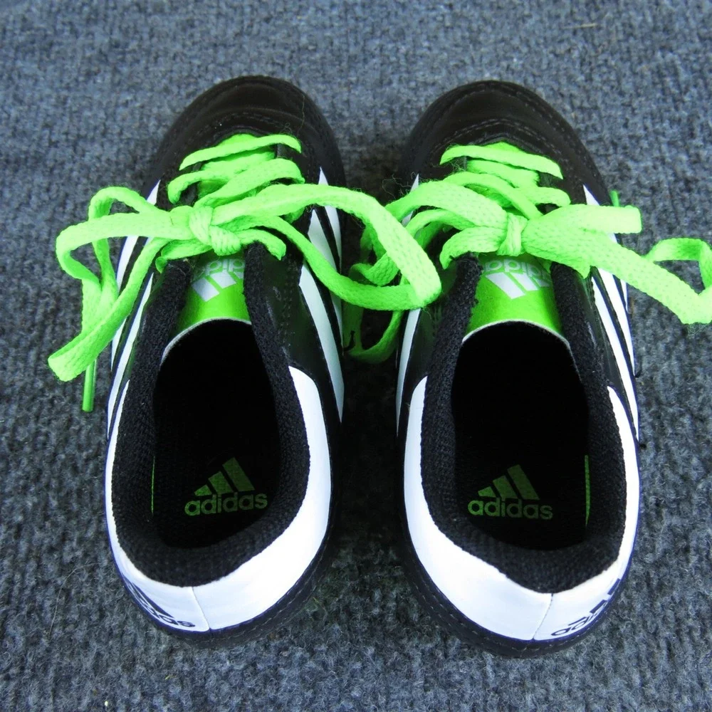 adidas Boys Sneaker Goletto‎ Soccer Sz T 10 Medium Black Synthetic Lace Up